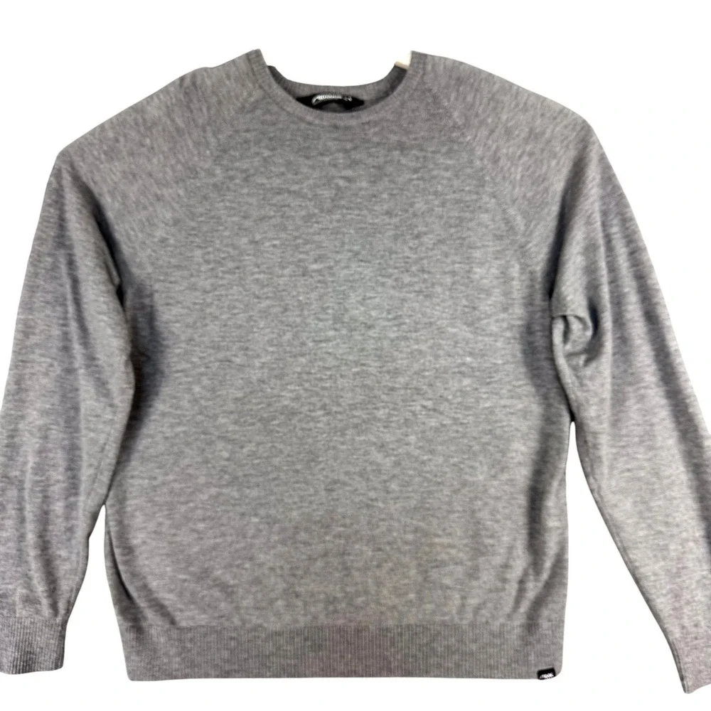 Mountain Khakis Sweater Mens XL Gray Wool Blend Crewneck Wyatt Pullover Knit